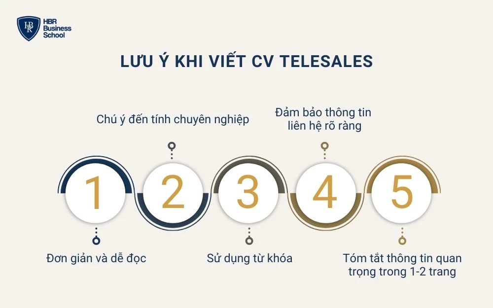 Lưu ý khi viết CV telesales