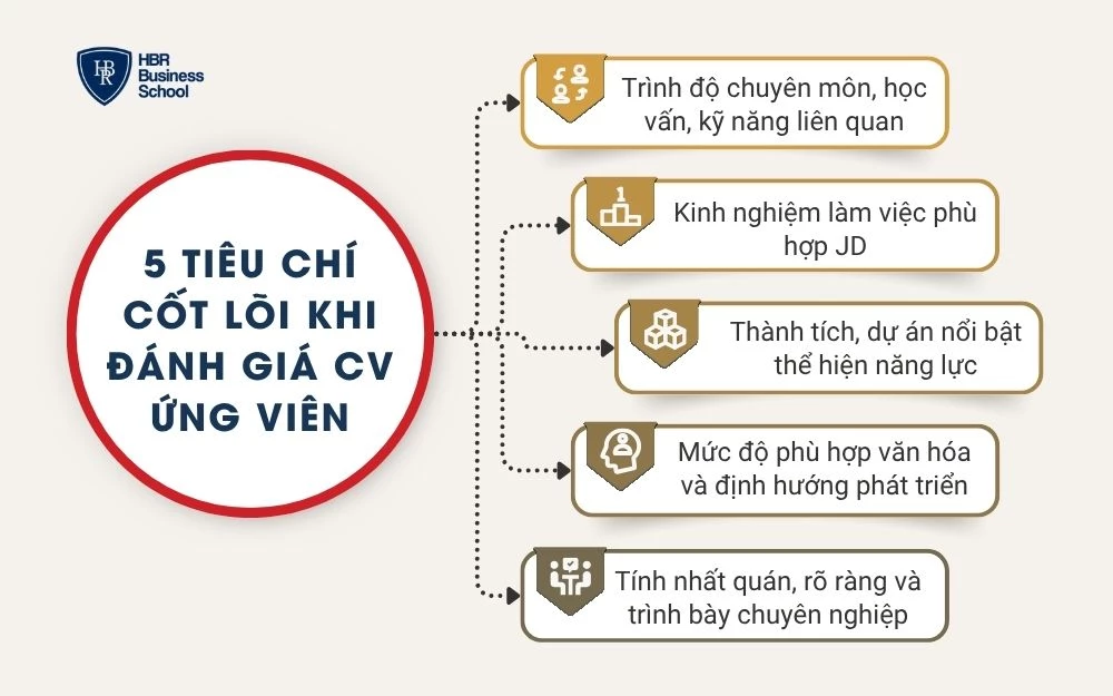 5 Tiêu chí cốt lõi khi đánh giá CV ứng viên