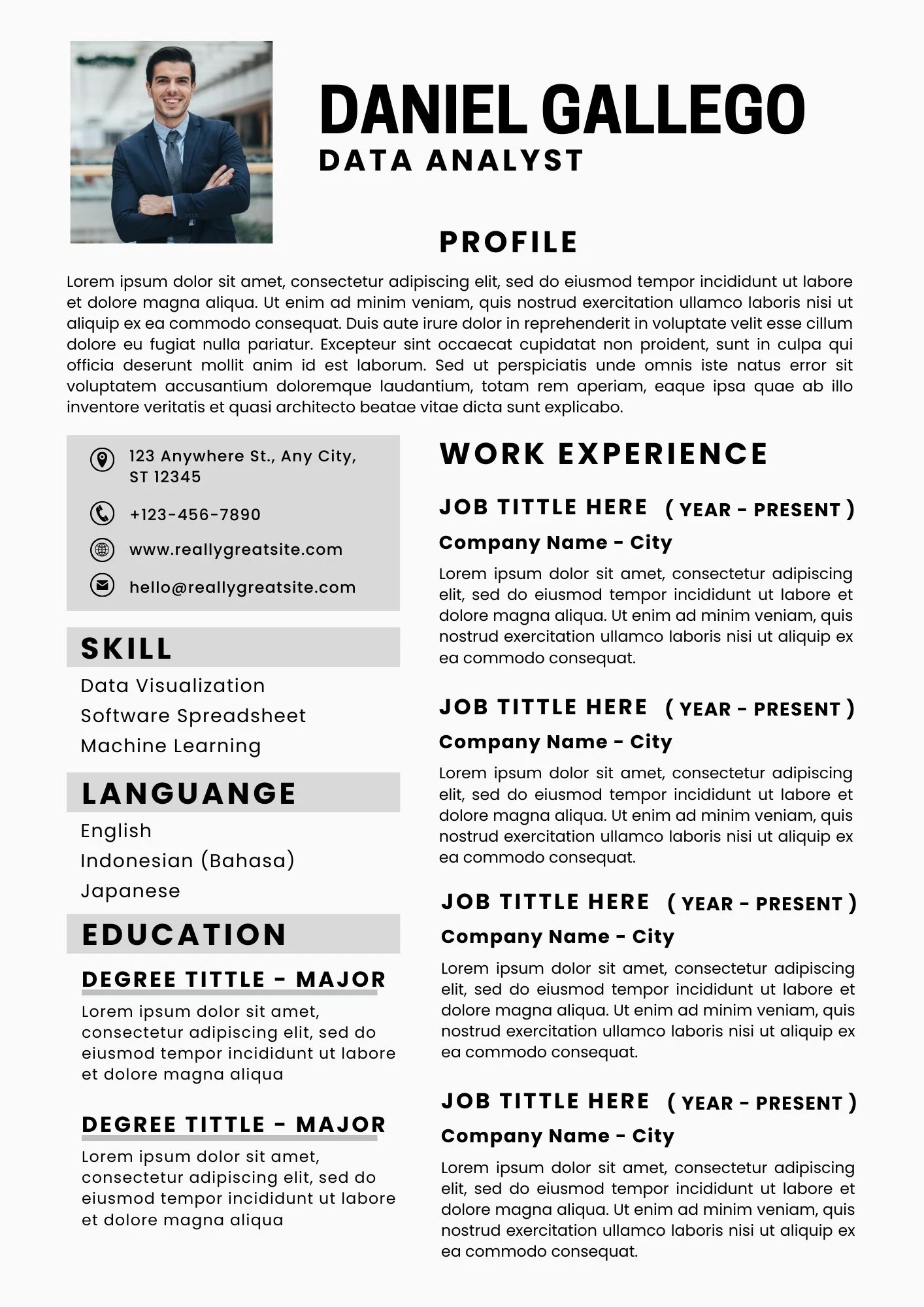 CV Business Analyst nổi bật, ấn tượng