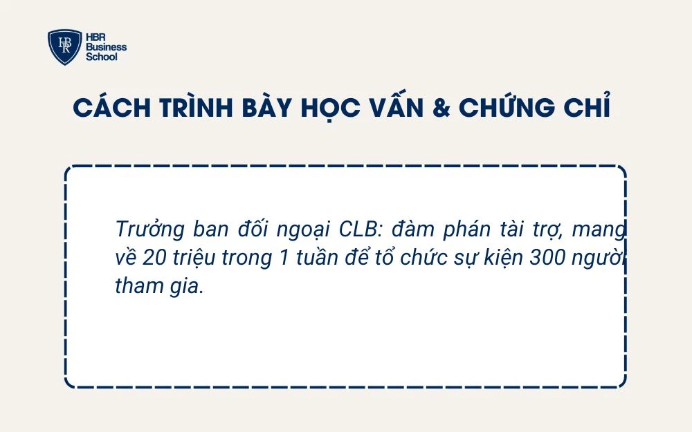 Bí quyết viết CV Nhân viên kinh doanh