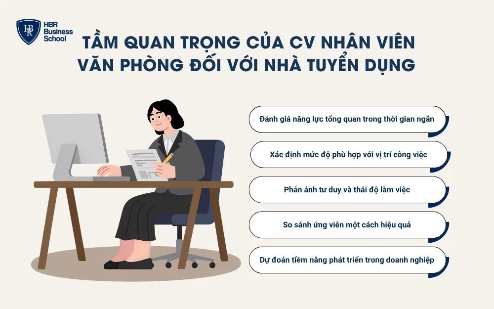 Tầm quan trọng của CV nhân viên văn phòng đối với nhà tuyển dụng