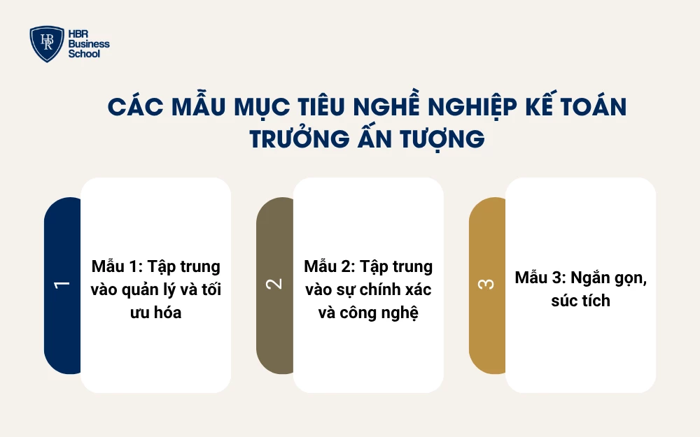 Các mẫu mục tiêu nghề nghiệp kế toán trưởng ấn tượng