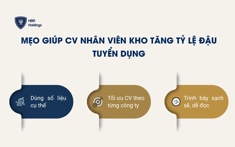 Mẹo giúp CV nhân viên kho tăng tỷ lệ đậu tuyển dụng
