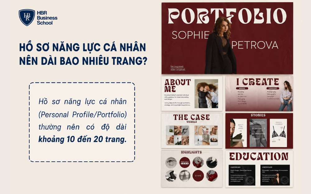 Hồ sơ năng lực cá nhân nên dài khoảng 10 đến 20 trang