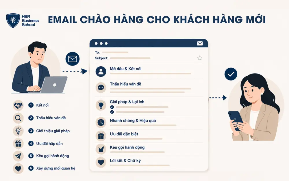 Mẫu email chào hàng cho khách hàng mới