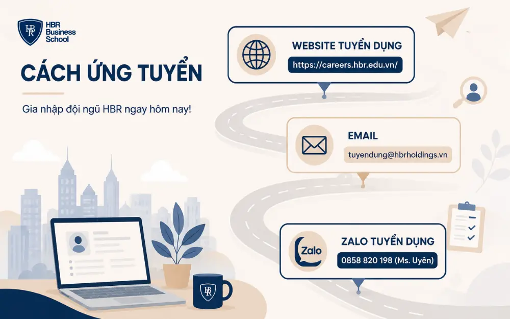 Hướng dẫn ứng tuyển nhân viên bán hàng tại Trường doanh nhân HBR