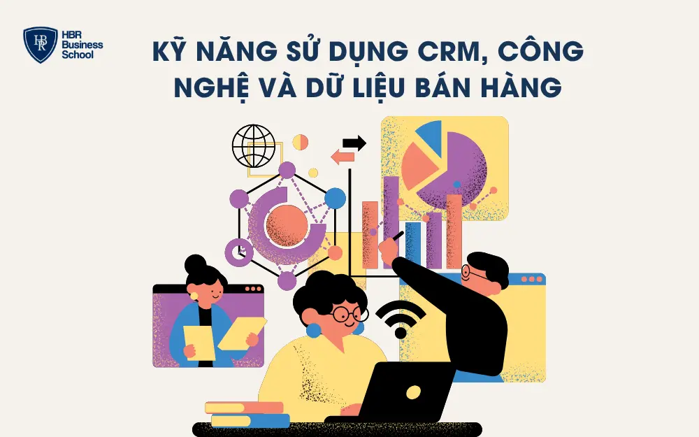Kỹ năng sử dụng CRM, công nghệ và dữ liệu