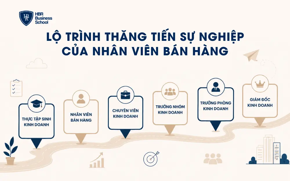 Lộ trình thăng tiến của nhân viên bán hàng