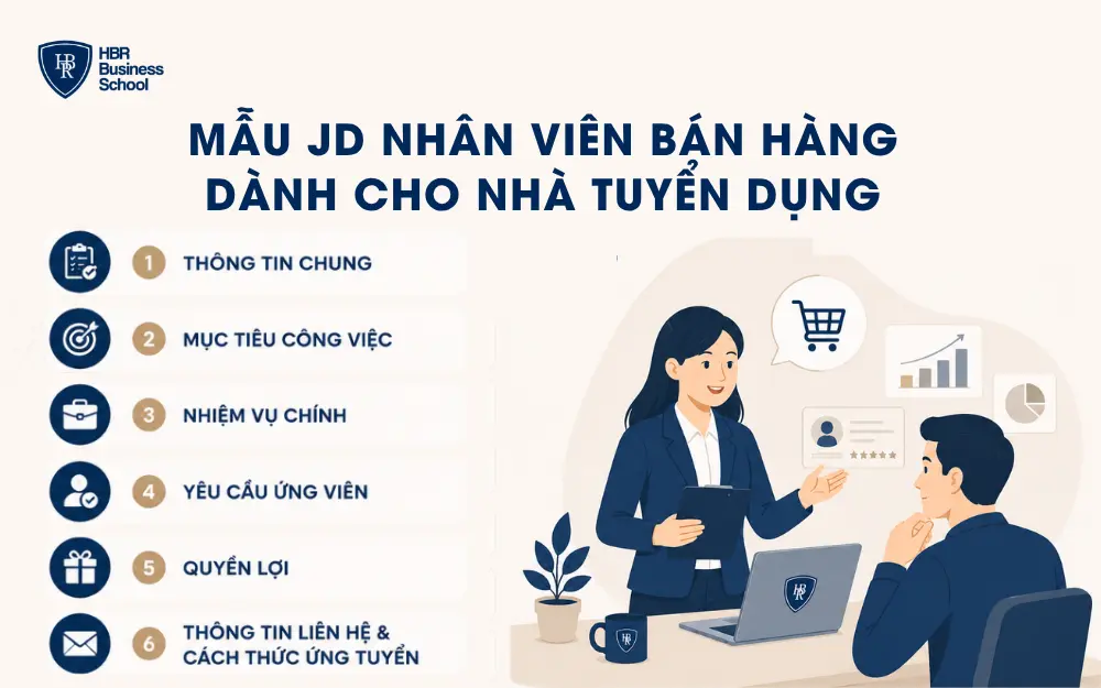 Mẫu JD nhân viên bán hàng dành cho nhà tuyển dụng