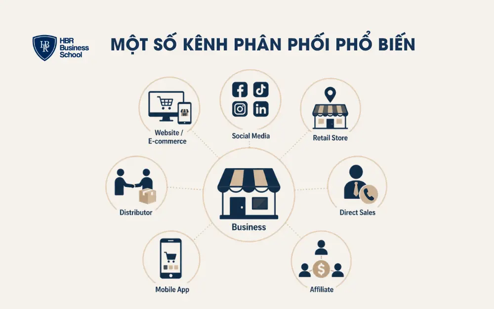Một số kênh phân phối phổ biến hiện nay