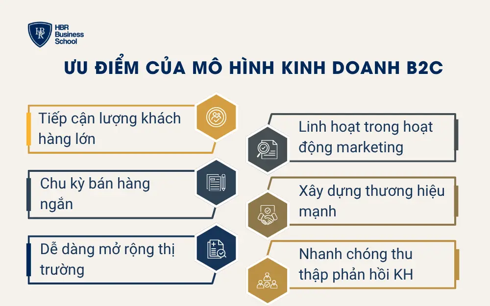 Ưu điểm của mô hình kinh doanh B2C