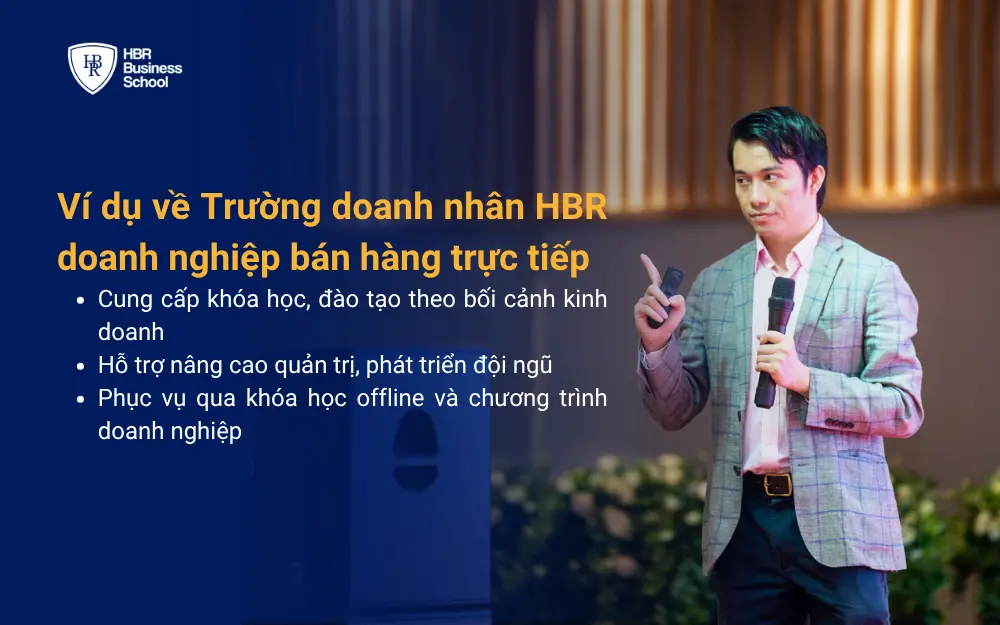 Ví dụ về doanh nghiệp bán hàng trực tiếp