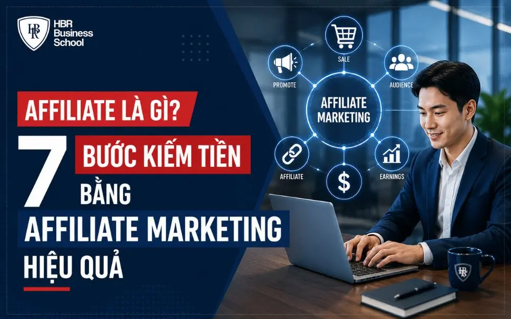 AFFILIATE LÀ GÌ? 7 BƯỚC KIẾM TIỀN BẰNG AFFILIATE MARKETING HIỆU QUẢ