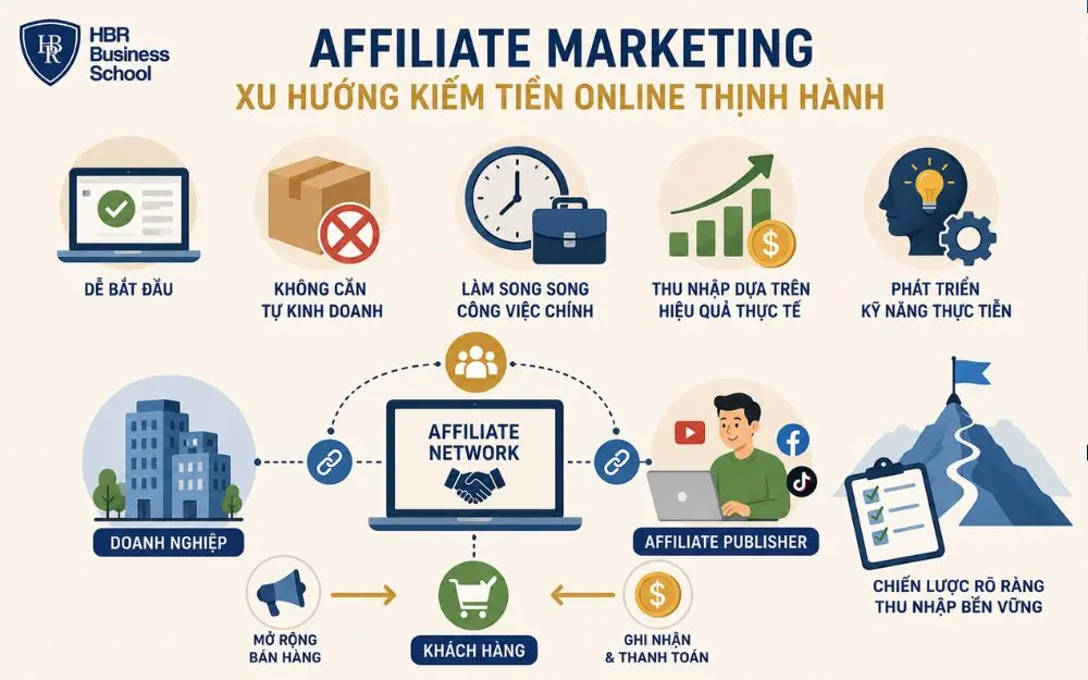 Affiliate Marketing mở ra cơ hội tạo thu nhập online linh hoạt và phát triển kỹ năng