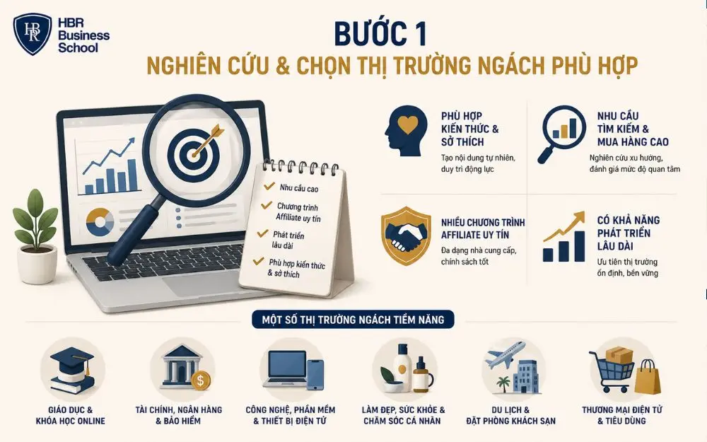 Nghiên cứu thị trường ngách đúng giúp xây dựng nội dung và tăng chuyển đổi Affiliate