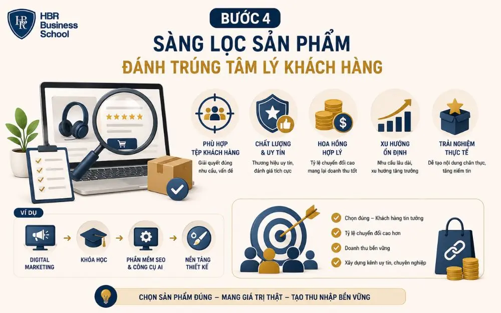 Sàng lọc sản phẩm phù hợp giúp tăng chuyển đổi và xây dựng niềm tin khách hàng