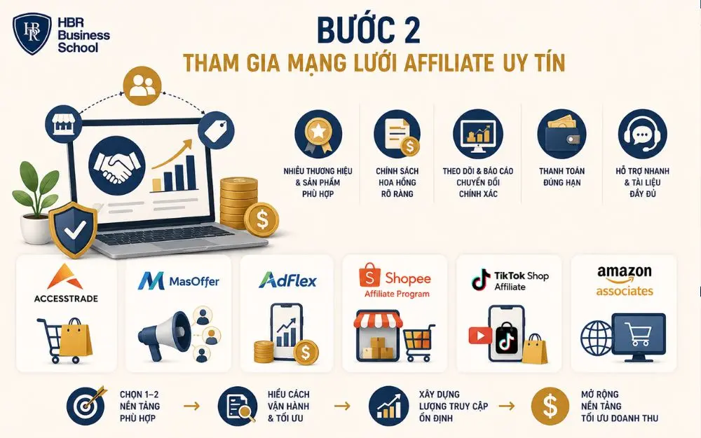 Lựa chọn mạng lưới Affiliate uy tín giúp tối ưu chuyển đổi và gia tăng thu nhập