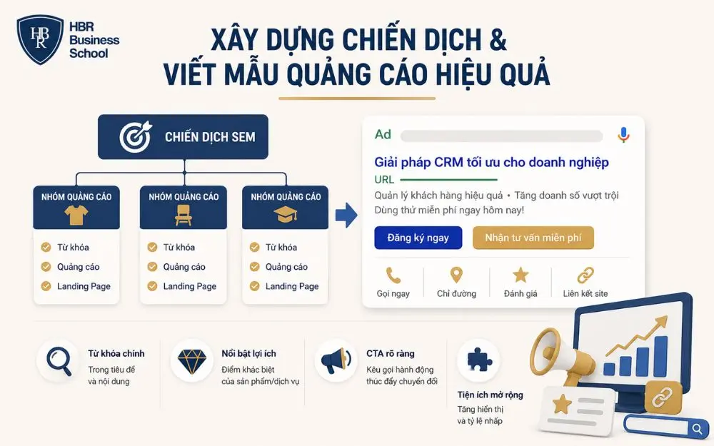 Xây dựng cấu trúc SEM khoa học giúp quảng cáo tăng nhấp và chuyển đổi hiệu quả