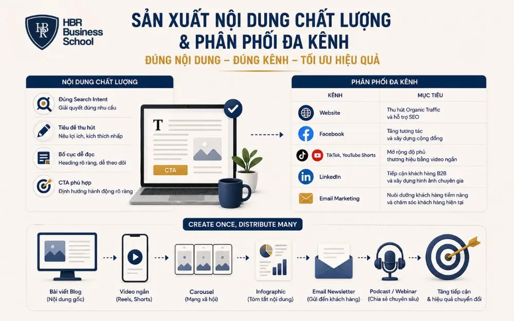 Chiến lược phân phối đa kênh giúp tối ưu hiệu quả Content Marketing và chuyển đổi