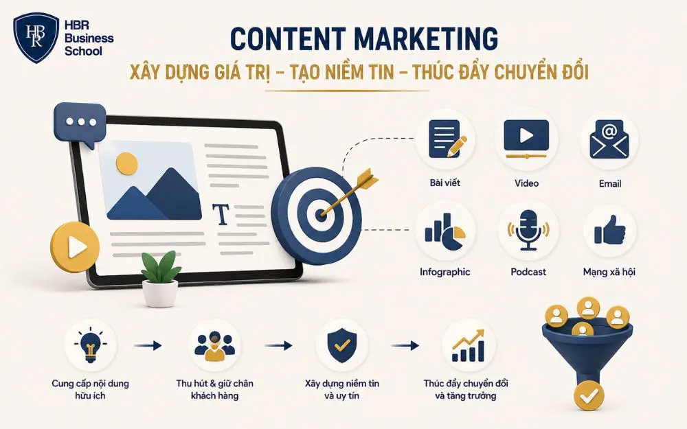 Content Marketing tạo giá trị, xây dựng niềm tin và thúc đẩy chuyển đổi bền vững