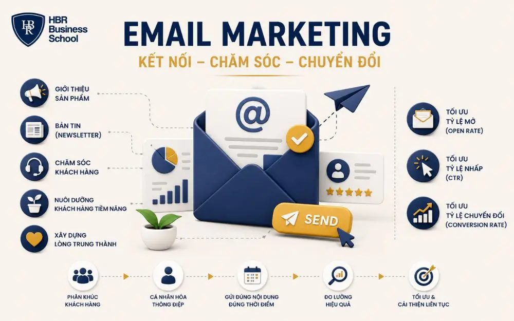 Email Marketing giúp chăm sóc khách hàng, tăng chuyển đổi và xây dựng lòng trung thành