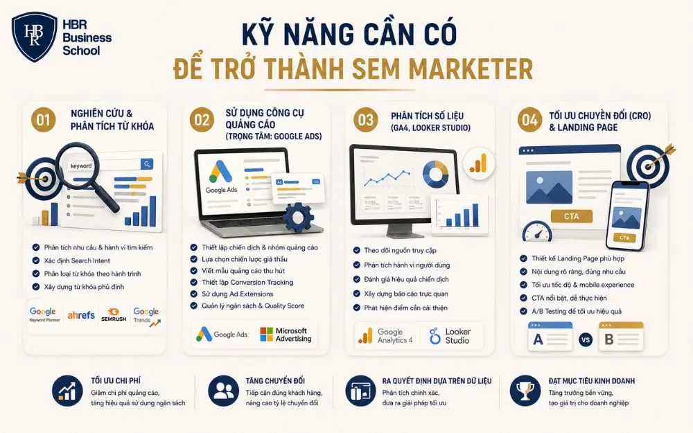 Trang bị kỹ năng SEM toàn diện để tối ưu quảng cáo và nâng cao chuyển đổi