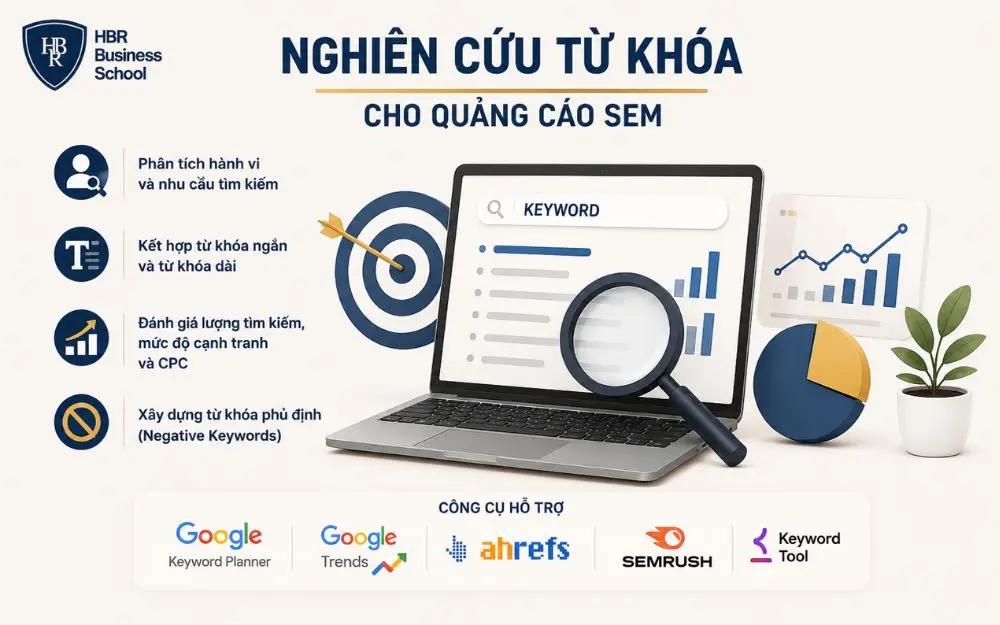 Nghiên cứu từ khóa chuẩn xác giúp tối ưu quảng cáo SEM và tăng chuyển đổi