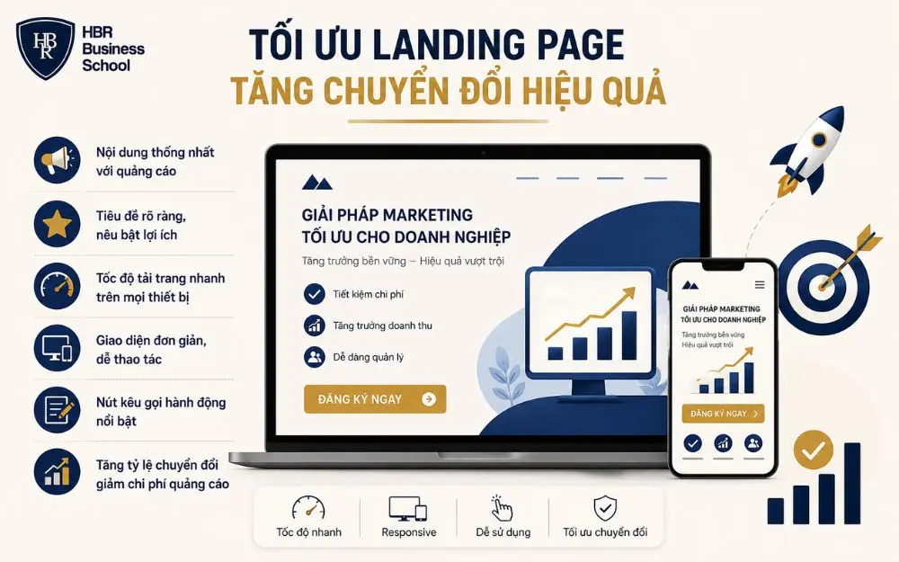 Landing Page tối ưu giúp tăng chuyển đổi, giảm chi phí và nâng cao hiệu quả SEM