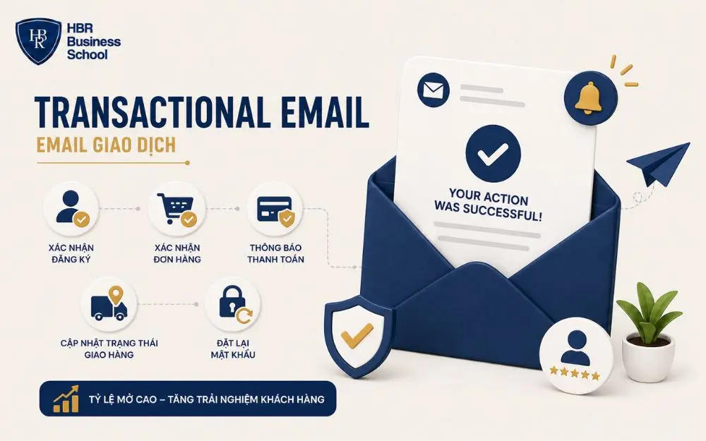 Transactional Email tự động xác nhận giao dịch, nâng cao trải nghiệm và tăng độ tin cậy