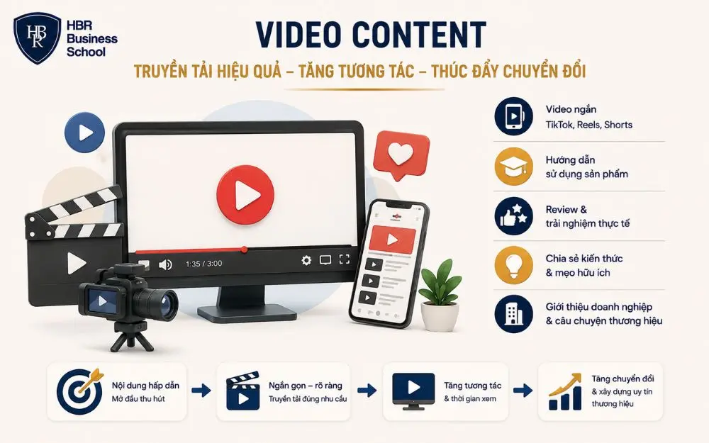 Video Content tăng tương tác, xây dựng thương hiệu và thúc đẩy chuyển đổi hiệu quả