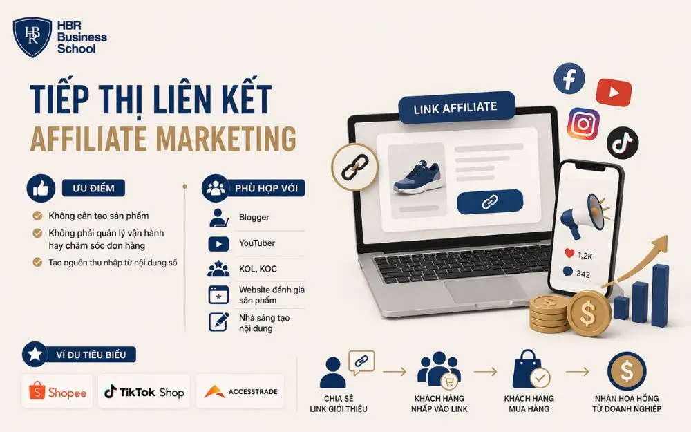 Affiliate Marketing giúp tạo thu nhập từ nội dung mà không cần sở hữu sản phẩm