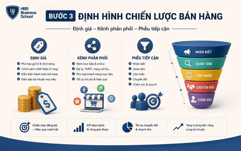 Định hình chiến lược bán hàng đồng bộ từ định giá đến chuyển đổi