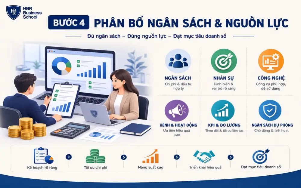 Phân bổ ngân sách và nguồn lực hiệu quả để đạt mục tiêu doanh số