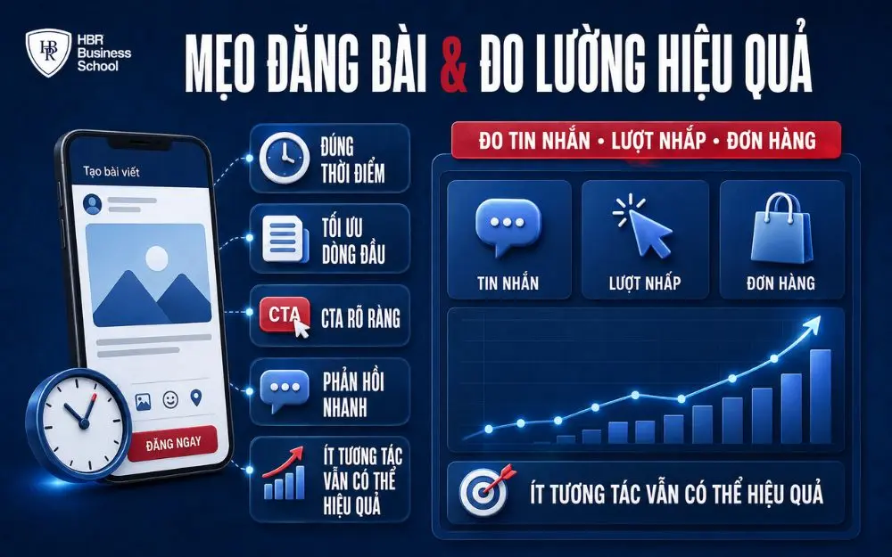 Mẹo đăng bài viết bán hàng và đo lường hiệu quả