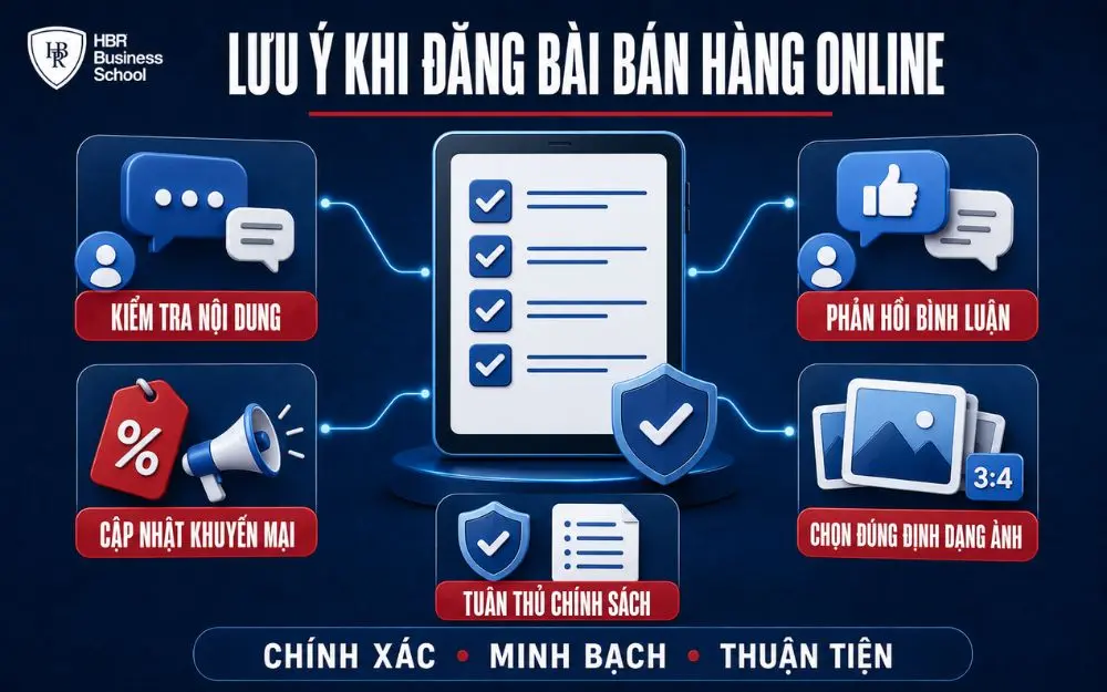 Những lưu ý quan trọng khi đăng bài bán hàng online trên facebook