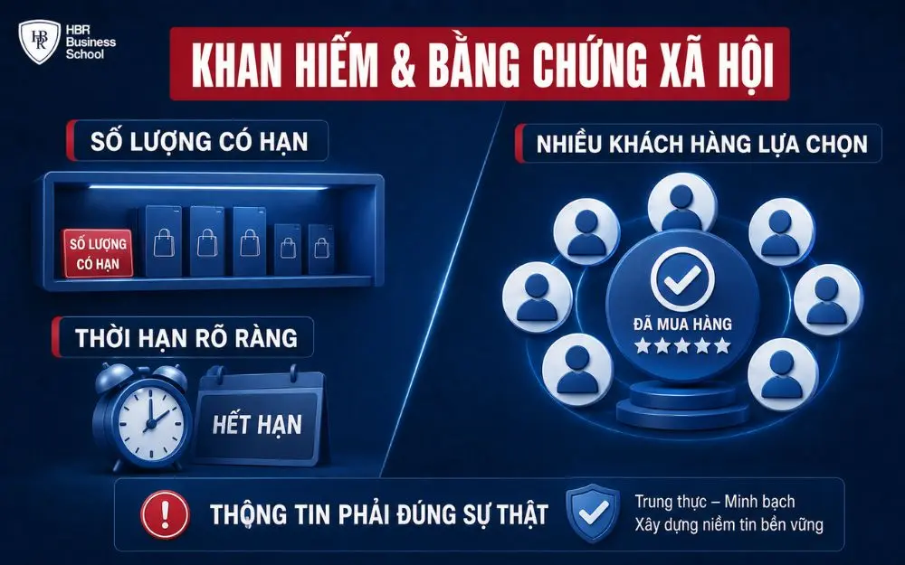 Bài đăng ứng dụng hiệu ứng khan hiếm và bằng chứng xã hội