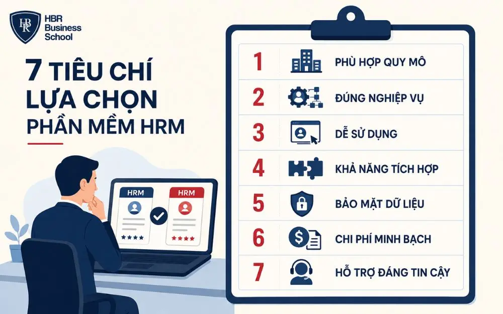 Tiêu chí lựa chọn phần mềm quản lý nhân sự phù hợp