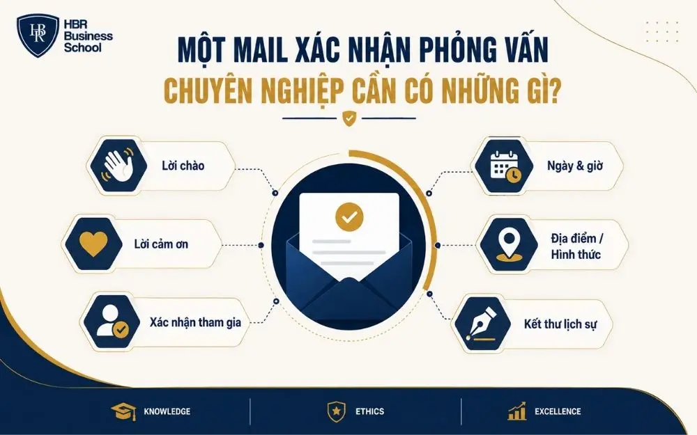Một mail xác nhận phỏng vấn chuyên nghiệp cần có những gì?